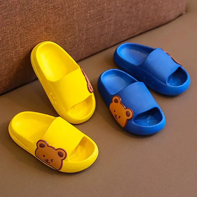 Cartoon Cute Bear Infant Slippers for Boy Girl Summer Kid Beach Shoes