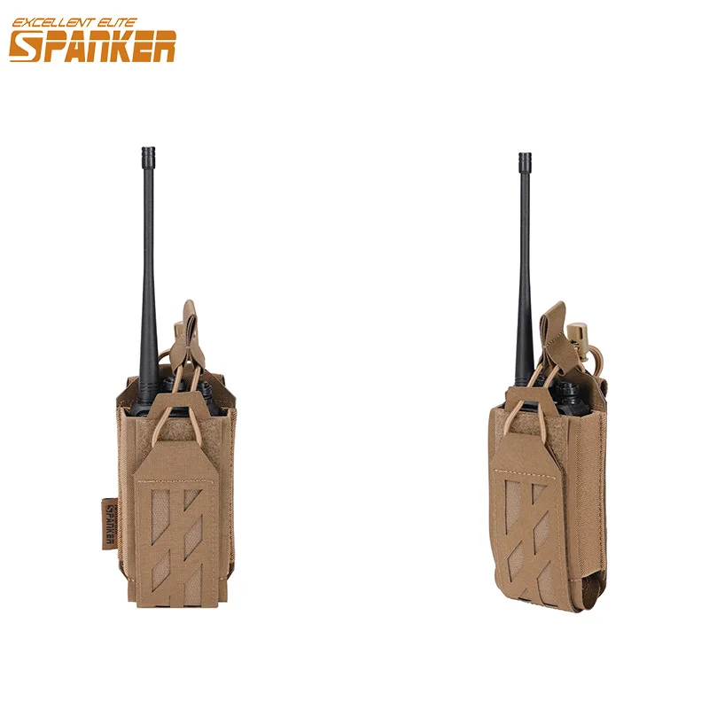 Tactical Radio Pouch Hunting Walkie Talkie Holder Open-Top Interphone Hanging Bag Military Molle Nylon Magazine Pouch