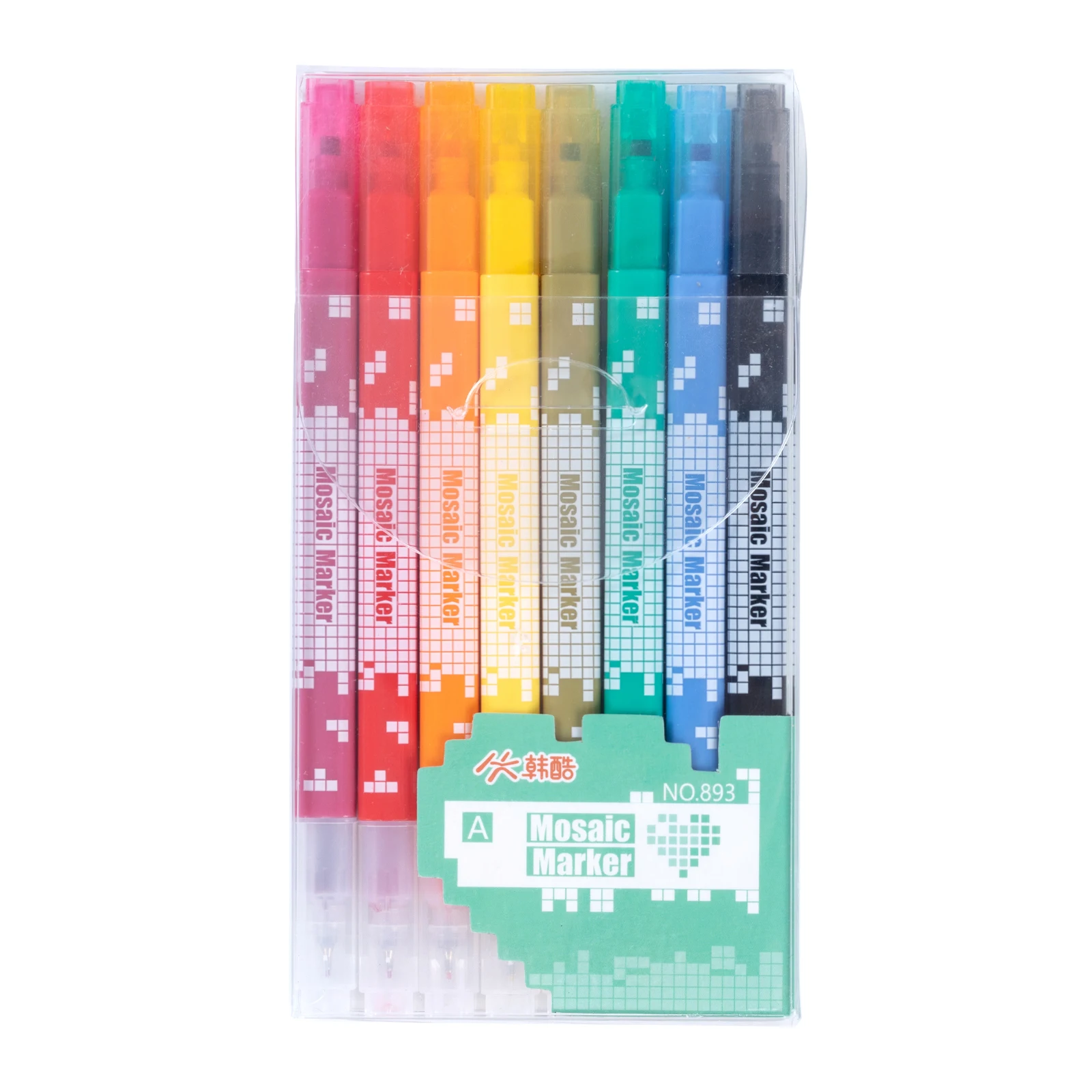 Surligneurs à pointe carrée colorés créatifs pour enfants, marqueurs de journal, stylos fins, journal intime, dessin, griffonnage, 8/16 documents, touristes