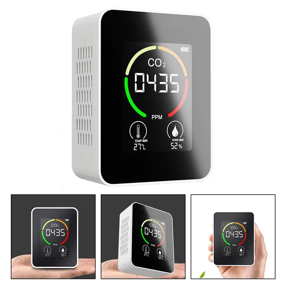 Co2 Detection Gas Analyzer Humidity Temperature Tester Carbon Dioxide Detector Detectors