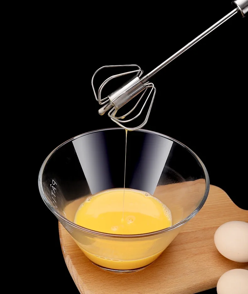 Description Picture 6 of itemStainless Egg Beater Semi-Automatic Egg Tools Egg Stiring Cream Whisk Manual Mixer Household Kitchen Baking Accessories