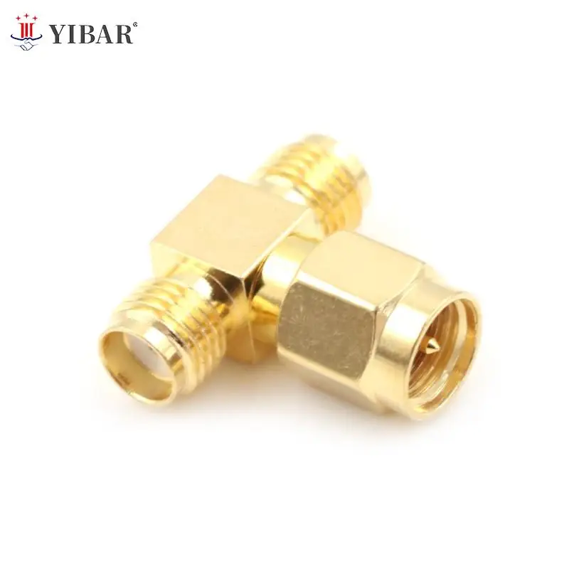 

Fashion 1x Adapter RP-SMA Female Plug To Two RP-SMA Male Jack T Triple 1F2M RF Connector