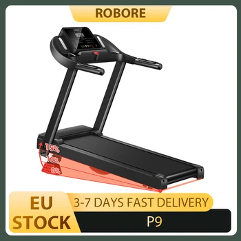 Tapis roulant pieghevole ROBORE P9 per la casa 14KM/H con sensore di frequenza cardiaca, motore brushless 3.0HP, capacità di peso 136 kg