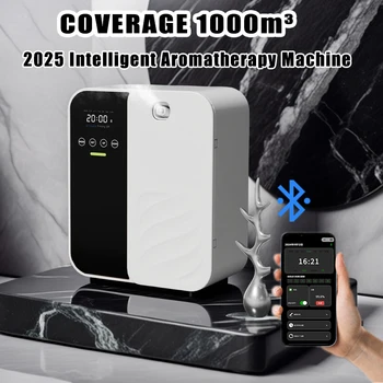 Aroma Diffuser 1000m³ Electric Scent Machine Smell Perfume Essential Oils Air Freshener 500ML Capacity Waterless Diffuser 1