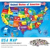 High Quality 70cm*50cm 1000pcs USA MAP Jigsaw Puzzle Adult Stress Relief Beautiful Landscape Puzzle Wall Decor 1