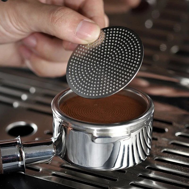 Coffee Puck Screen 304 Stainless Steel Double Layer Fine Filter Screen for Portafilter Barista Espresso Accessories 51/53/58mm