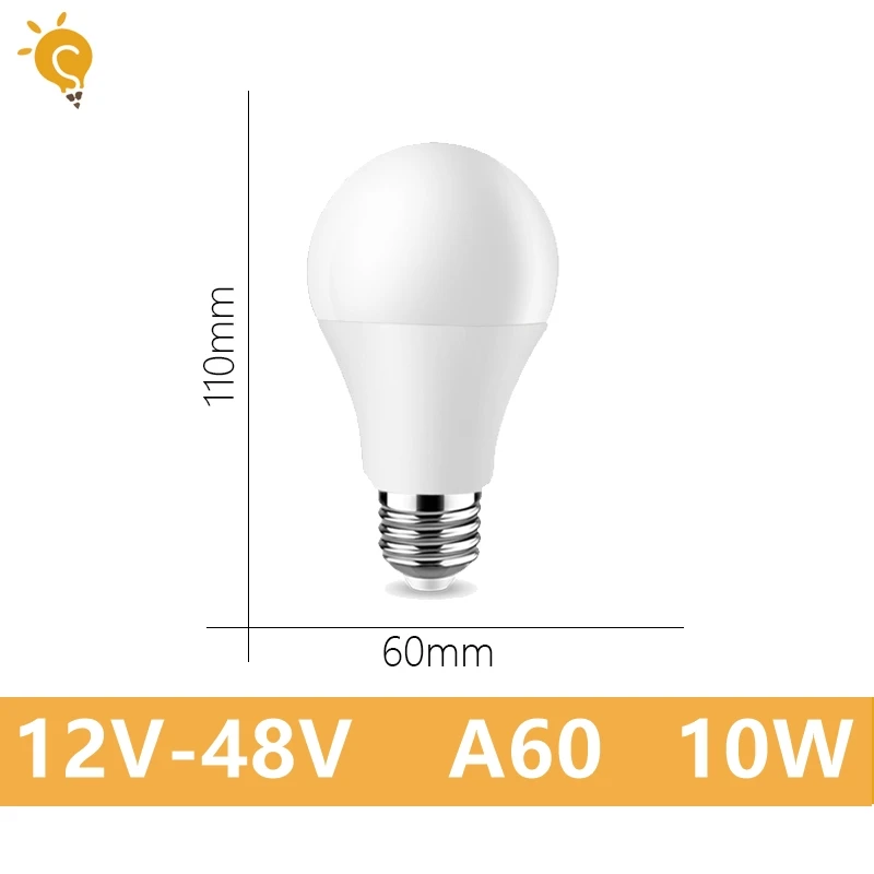 Niederspannung Lampadina A Basso Voltaggio 24 V E27 12 V A60 LED Filo 4 W Retro - Foto 10