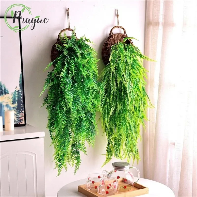90cmPersianFernLeavesArtificialPlasticGrassPlantRoomDecor