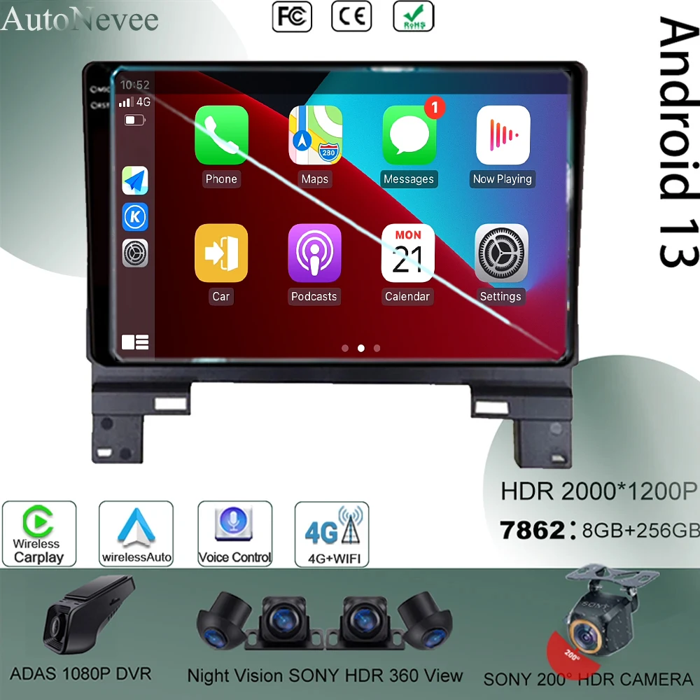 

HeadUnit For Honda XRV 2023 Android 13 Touch Screen Stereo Radio DVD High-performance Bluetooth Auto GPS Car Vehicle Monitor