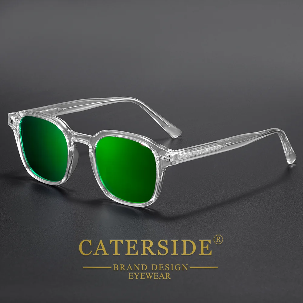 CATERSIDE Herren-Sonnenbrille im europäischen und amerikanischen Stil, quadratischer Rahmen, Brille für Damen, Outdoor, Reisen, Sport, Sonnenschutzbrille, UV400 – Detail 3
