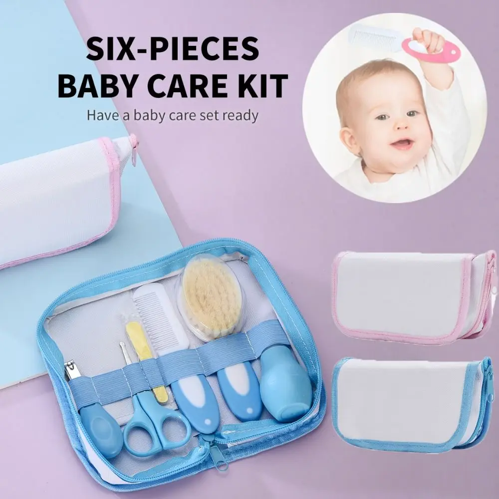 Portable Head Comb Baby Care Kit Nail Clipper Sharpener Nursery Care Set Brush Tool Package Newborn Cleaning Supplies Baby