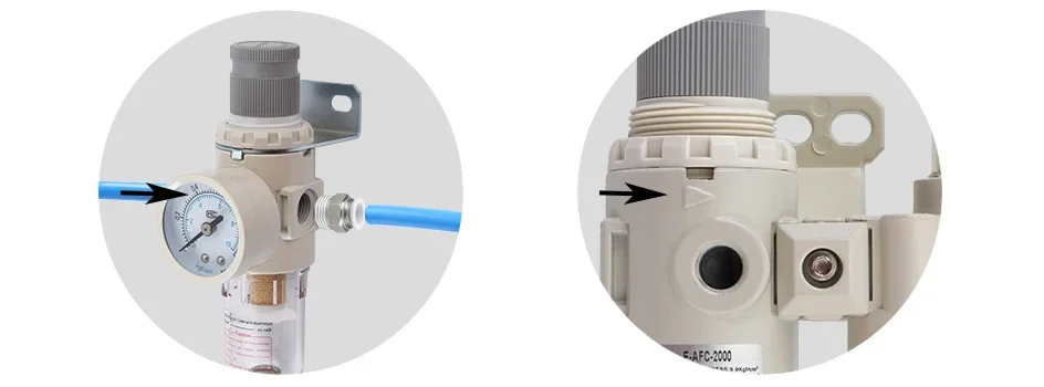 Description Picture 3 of itemAFR2000 Compressed Air Filter Compressor Pressure Regulating Reducing Valve Valves Airtac type Pneumatic Parts Tool Tools G1/4