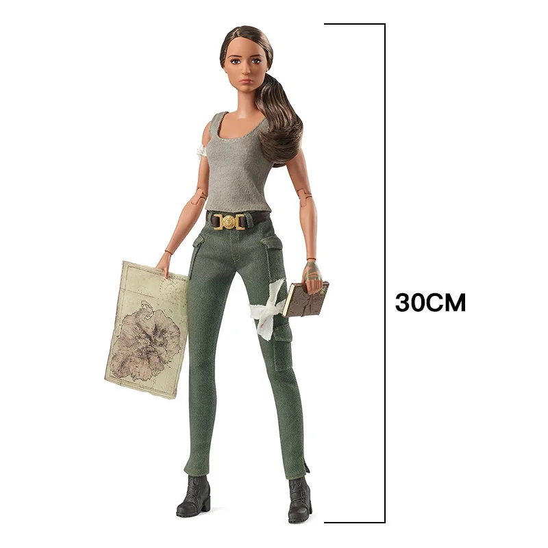 Original Mattel Barbie Dolls Tomb Raider Collection Black Label Toys for Girls Birthday Christmas Gifts Genuine Top Brand - Bilde 4