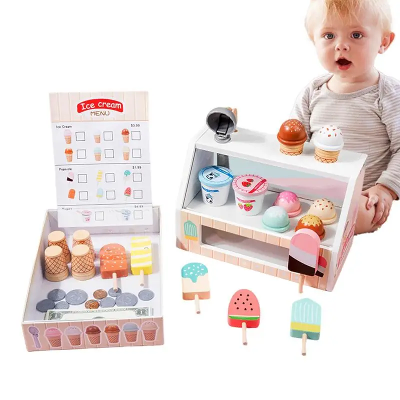 

Ice Cream Play Set Kids Play Set Play House Interactive Toys To Reduce Contact With Electronic Screens And Develop Teamwork