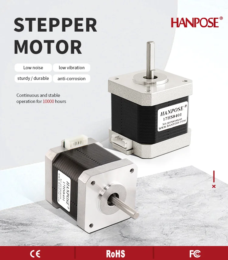 20pcs 50PCS 100PCSHigh torque motor 4 lead Nema 17 motor1.5A 40N.CM 17HS4401 Smooth operation for cnc 3D printer r stepper motor