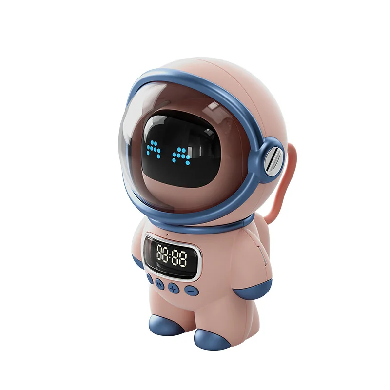 

Astronaut Bluetooth Speaker Smart AI Interactive Audio Alarm Clock Memory Card Connect to Computer Subwoofer Ornament Gift