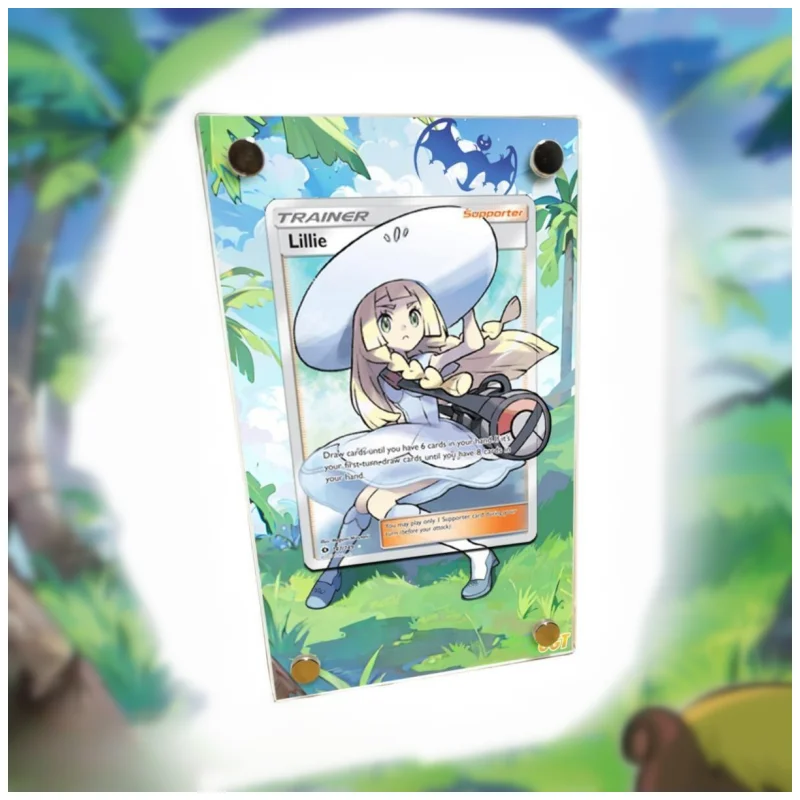 

Pokemon Self Made Lillie PTCG Extended Picture Card Brick Acrylic Toy Gift Anime Collect Protective Case Does No Include Cards