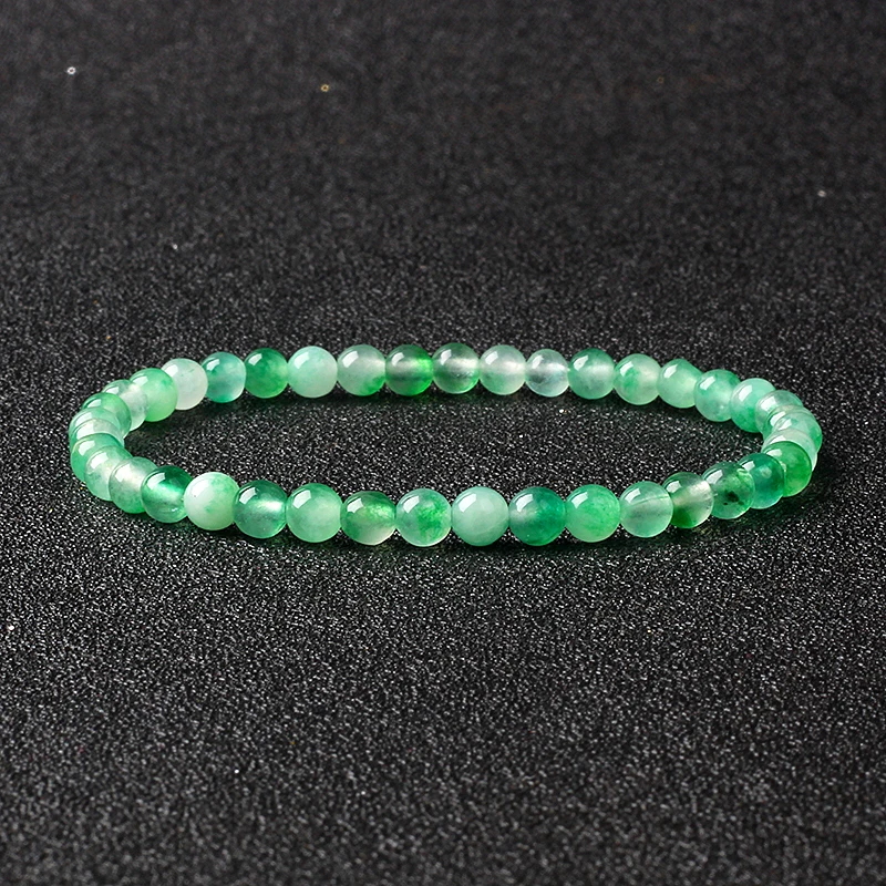 4MM Reiki Natural Stone Beads Bracelets For Women Men Agate Lava Stretch Bracelet Wholesale Tiny Bangles Handmade Simple Jewelry