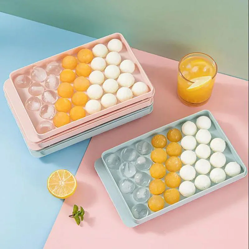 

17cm Ice Boll Hockey PP Mold Frozen Whiskey Ball Popsicle Ice Tray Lollipop Making Gifts Kitchen Tools Accessories Ice Box