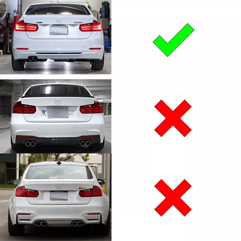 ANGRONG 1 Par 2 Uds Lente Negra Reflector De Parachoqu Trasero Luz Trasera De Freno LED Para BMW F31 F32 F33 F34 F36 - AliExprs