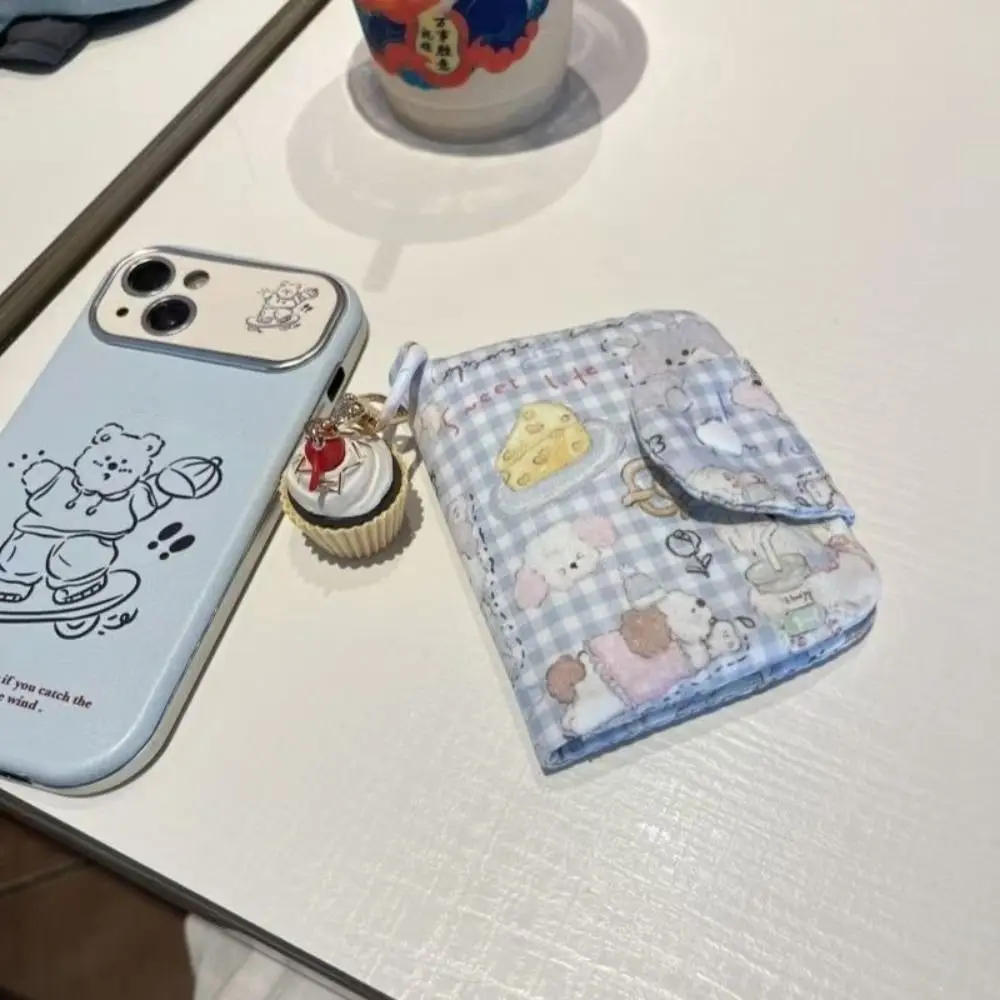 New Cartoon Coin Purse Multifunctional Cotton Fabric Wallets Large Capacity Mini Storage Bag 2