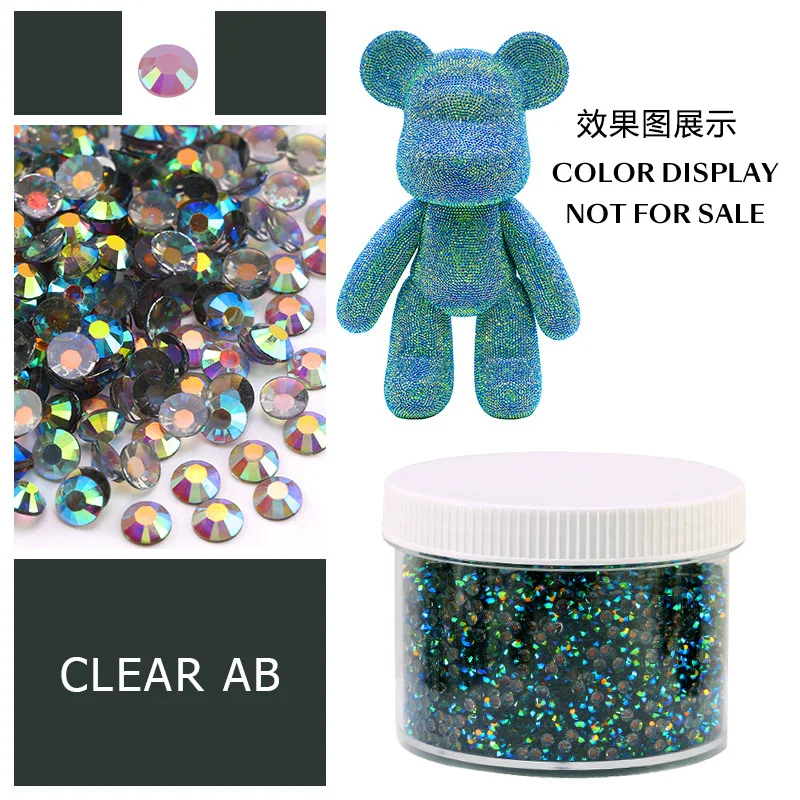 Large Box of Assorted Jelly AB Resin Non-Hot Fix Flat Back Rhinestones