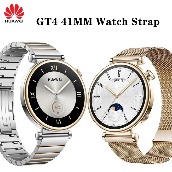 Original 18mm Fluoroelastomer Rubber Sport Band Genuine Leather