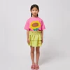 Children's T-shirt 2025 New Spring Summer Boys' Letter Printed Top Girl Cartoon T-shirt Kids Striped Shirt Shorts Set 4