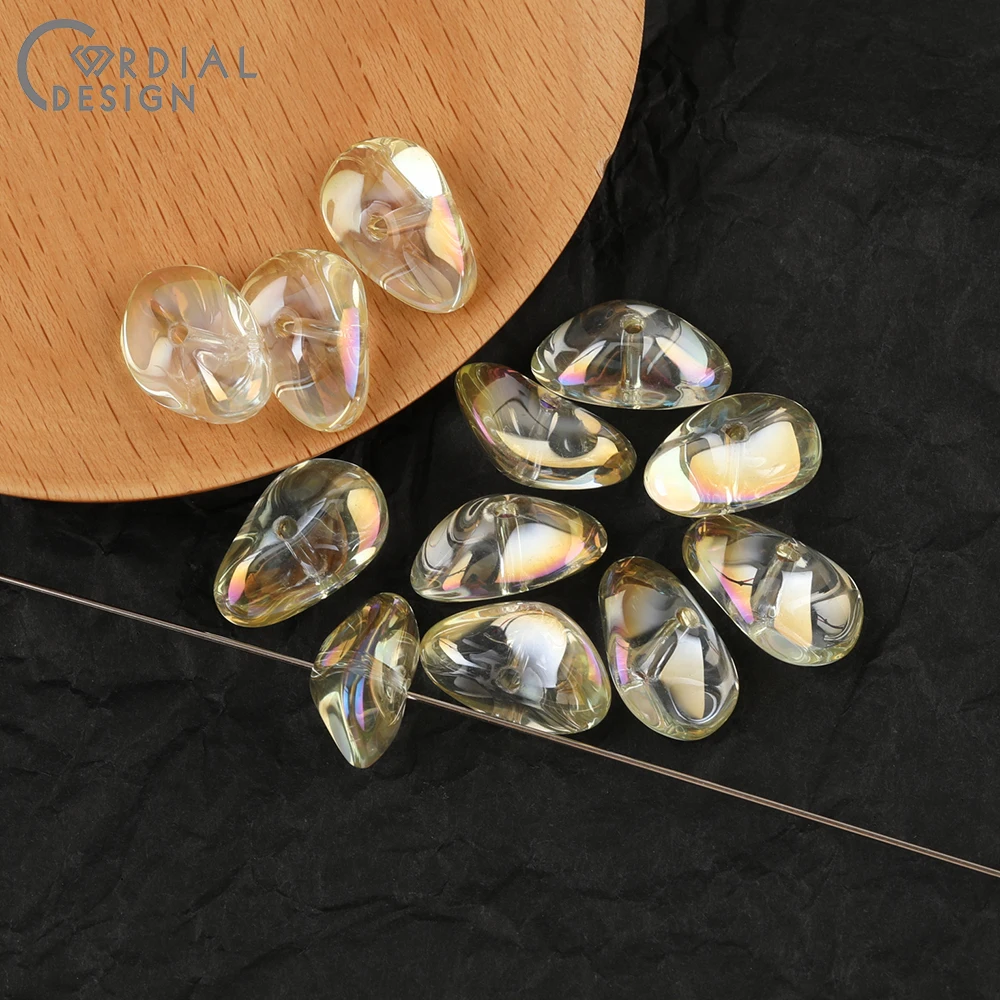 Cordial Design 11*17MM 200pcs Beads Making/Irregular Shape/Hand Made/Aurora Effect/DIY Glass Bead/Jewelry Findings & Components 23 Cordial Design 11*17MM 200pcs Beads Making/Irregular Shape/Hand Made/Aurora Effect/DIY Glass Bead/Jewelry Findings & Components - cordial