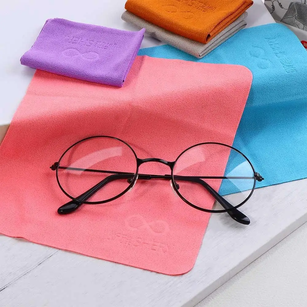 

5pcs/lot Suede Glasses Cloth Soft Glasses Clean Solid Color Glasses Cleaner Microfiber Lens Phone Screen Camera