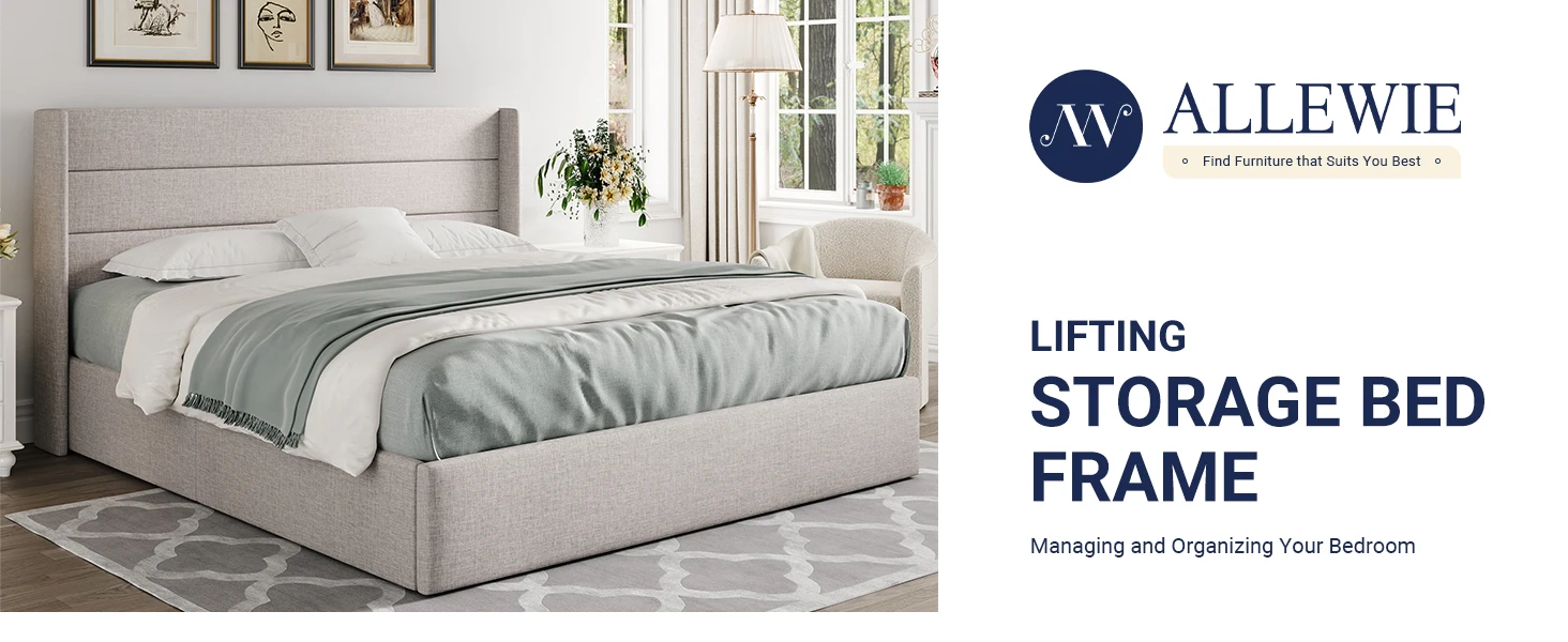 Allewie king bed frame