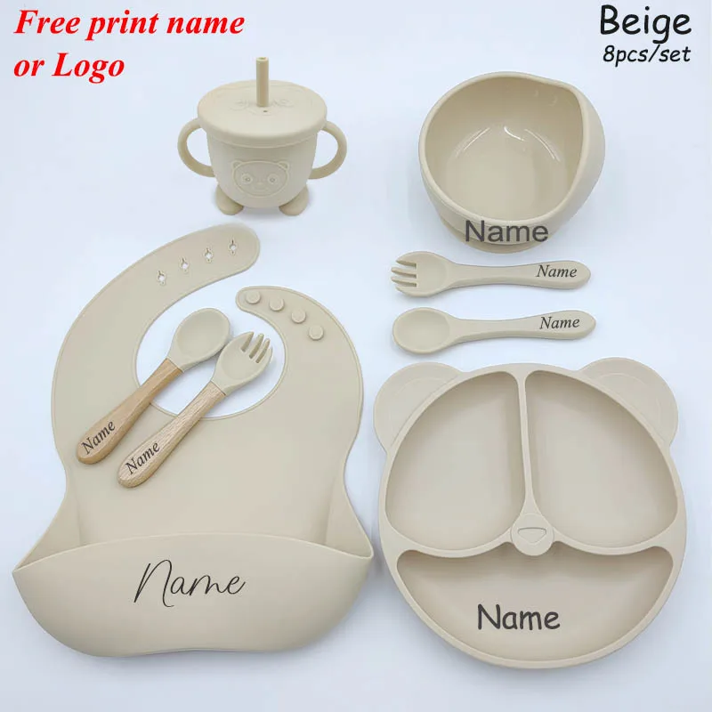 Beige 8 Pcs