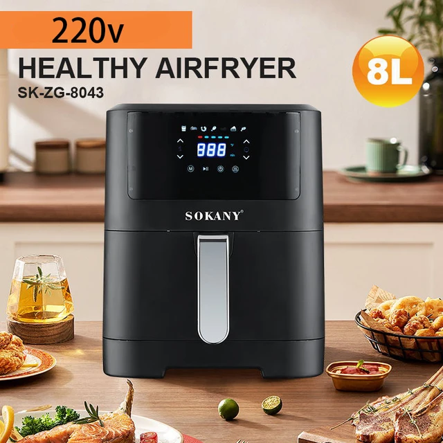 8L Smart Electric Air Fryer Large Capacity Automatic Household