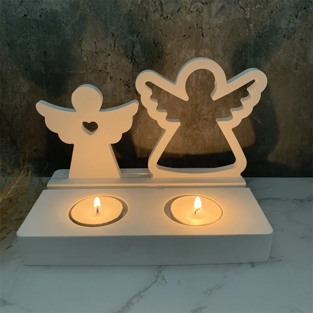 New Heart Angel Resin Glue Mold Silicone Mold DIY Crystal Glue Molds Easter Resin Ornament Mold Decoration Candle Holder Mould