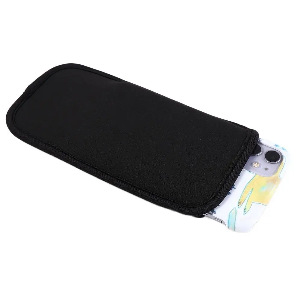 Compact Neoprene Phone Protective Pouch with Dustproof Cover and Portable Power Source Compatibility