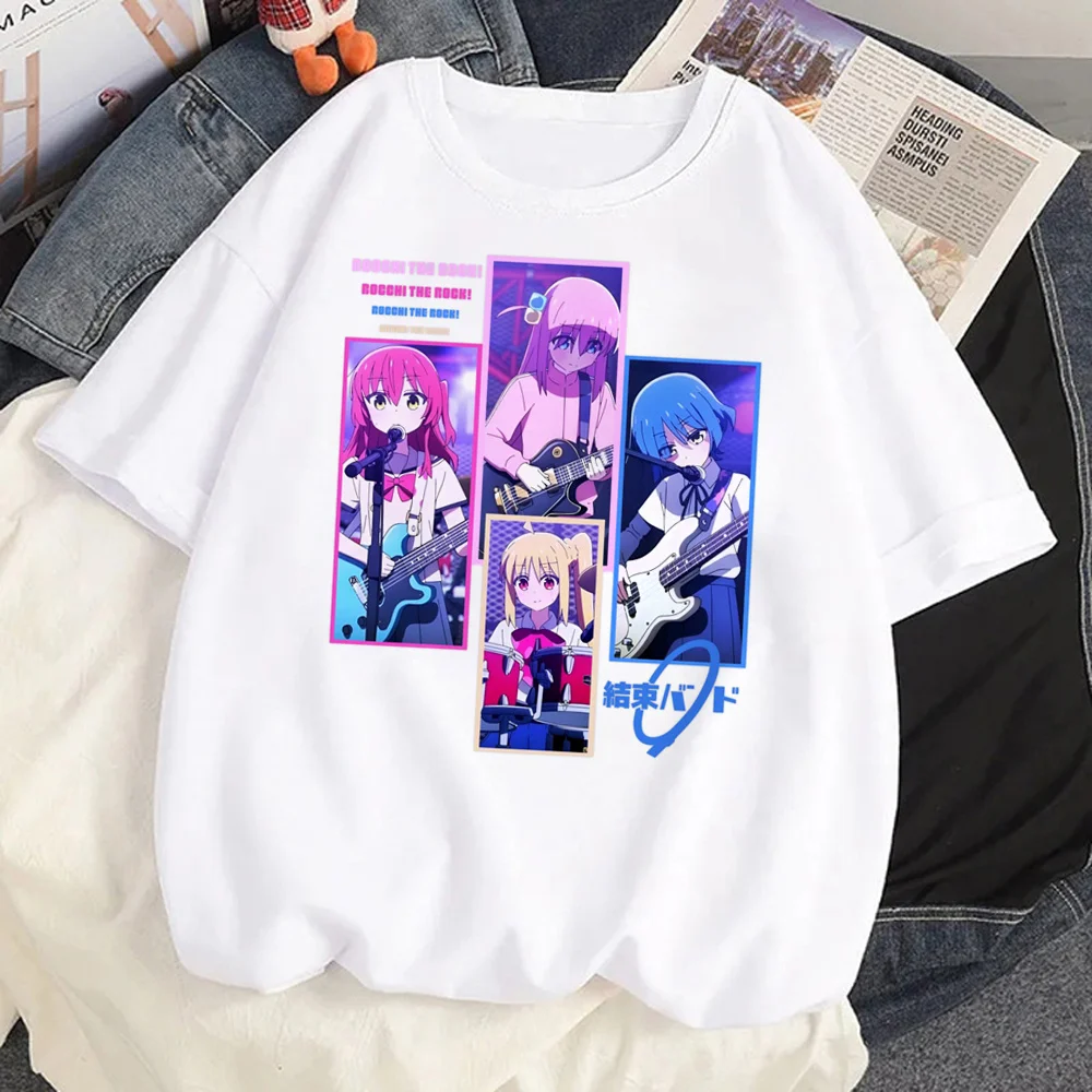 

Bocchi the Rock! Hitori Bocchi tshirt women Y2K Japanese streetwear top female comic Japanese anime clothing