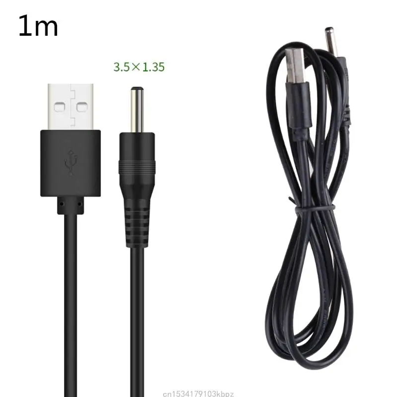 Universal USB to DC Power Supply Cable Adapter, Multisize Connector