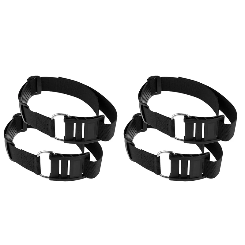 

NEW-4Pcs Scuba Diving Tank Band Cam Strap Dive Air Cylinder Straps Bcd Buckle Dive Cylinder Tank Band