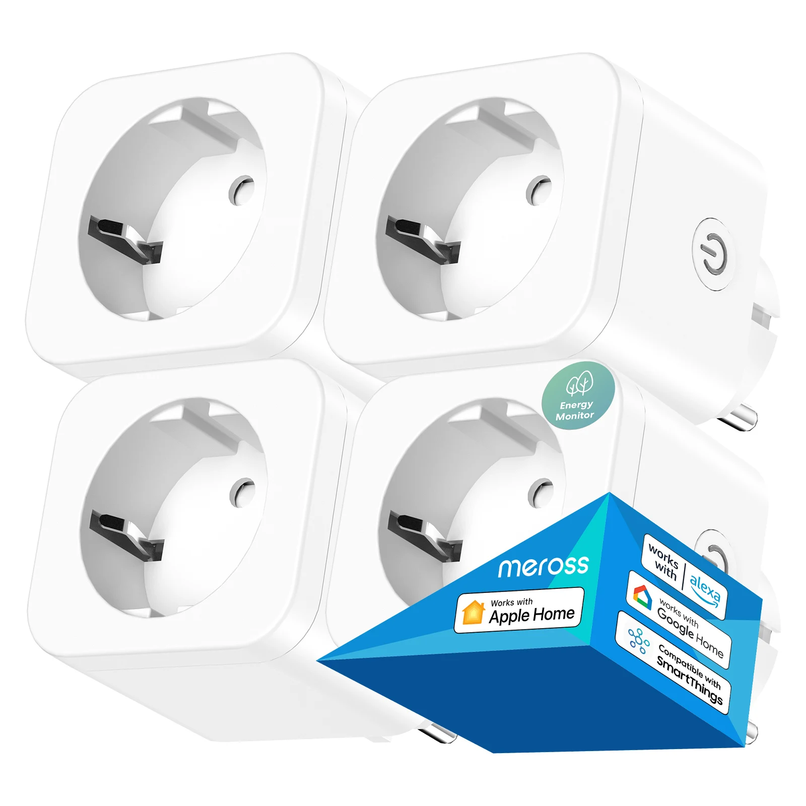 Meross Smart WiFi Plug with Energy Monitor 16A Wall Socket Timer Schedule Voice Control For Alexa Google Assistant SmartThings 1