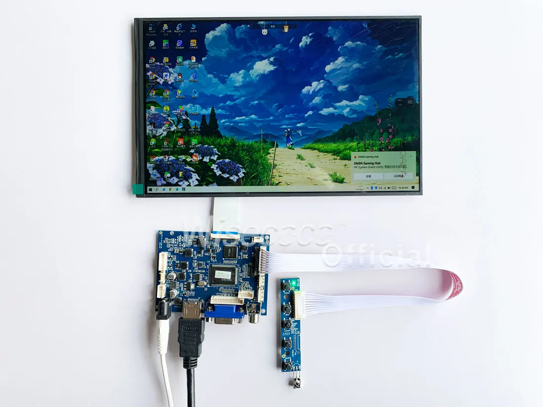 Wisecoco 10.1 Polegada 1280x800 16:10 Módulo Lcd Tablet 10 Pontos Tela de Toque Capacitivo Raspberry pi Placa Controle Exibição - Imagem 4