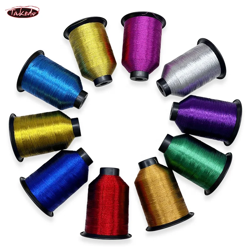 TAKEDO YC06 1600 Yards D Spool Winding Thread Metallic