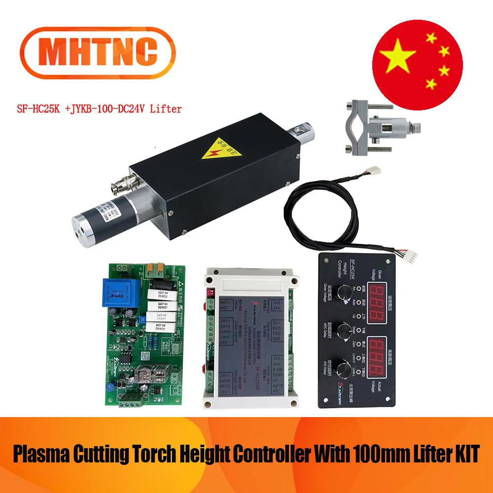 CNC THC Plasma Cutting Torch Height Controller SF HC25K With 100mm