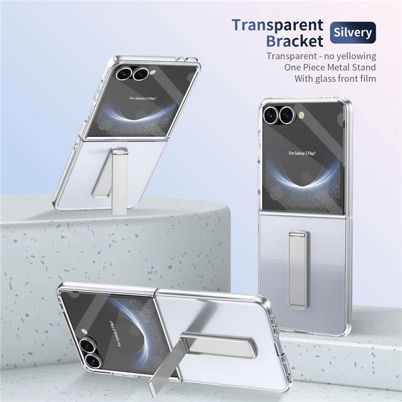 Shockproof Armor Case with Front Screen Protector and Stand Holder for Samsung Galaxy Z Flip Series