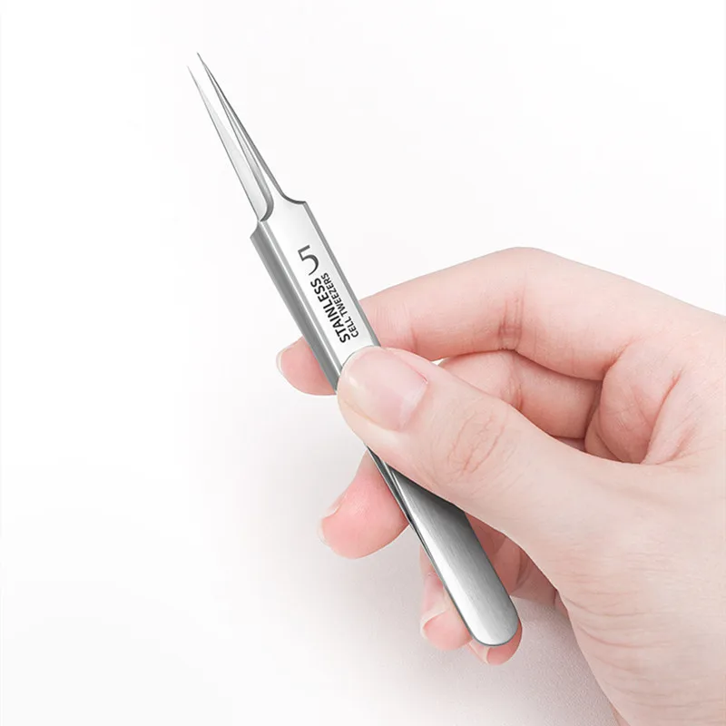 Pimples Blackhead Tweezers German Ultra-fine No. 5 Cell Beauty Salon Special Scraping & Closing Artifact Acne Needle Tool