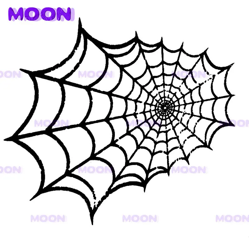 

Car Sticker Cartoon Personality SPIDER WEB Vinyl Decal Car Sticker Black/Silver Accessories