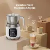 House Milk Frother, Variable Temp and Froth Thickness Frother and Steamer, 21OZ/600ML Smart Touch Control Milk Warmer, D 2