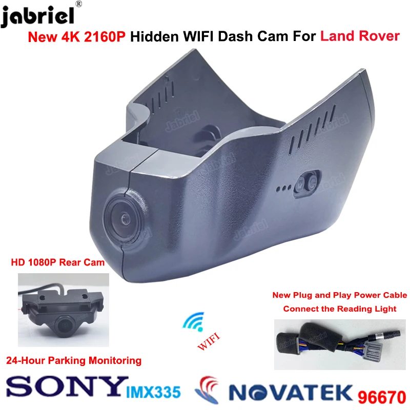 

4K Dash Cam Car Dvr Cameras For Land Rover Discovery Sport 2015 2016 2017 2018 2019 2020 2021 2022 UHD 2160P Video Recorder 24H