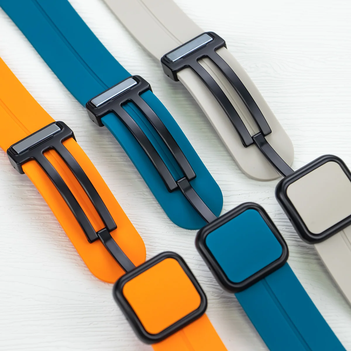 Enhanced Magnetic Buckle Silicone Sports Strap