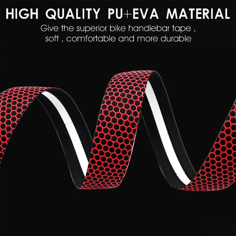 MOTSUV Soft Road Bike Bicycle Handlebar Cork EVA PU Bar Tape Professional Cycling Damping Anti-Vibration Wrap 1 Pair bike handlebar tape