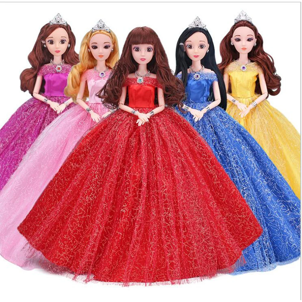 Nk One Pcs Princess Doll Wedding Dress Party Gown Princess Cute ...